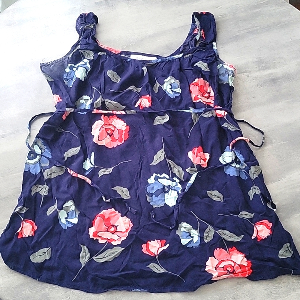 Floral Maternity Tank Top